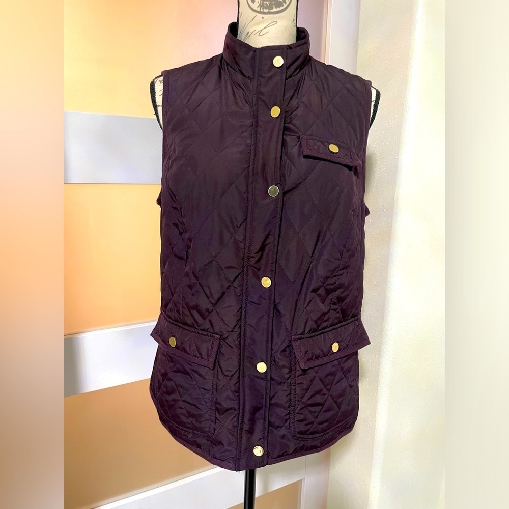 Charter Club Plum Vest SZ Medium EUC 🥰